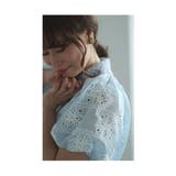 エレガント刺繍レースのふんわり袖シャツブラウス レディース ファッション | Sawa a la mode | 詳細画像14 