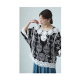 アジアンなサークル刺繍レースのドルマンシャツブラウス レディース ファッション | Sawa a la mode | 詳細画像13 