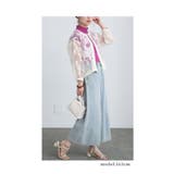 花模様が浮かび上がる上品シアージャケット レディース ファッション | Sawa a la mode | 詳細画像9