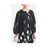 花模様が浮かび上がる上品シアージャケット レディース ファッション | Sawa a la mode | 詳細画像12