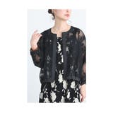 花模様が浮かび上がる上品シアージャケット レディース ファッション | Sawa a la mode | 詳細画像18