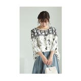 360度囲む刺繍レースの花柄シャツブラウス レディース ファッション | Sawa a la mode | 詳細画像3