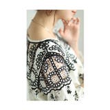 360度囲む刺繍レースの花柄シャツブラウス レディース ファッション | Sawa a la mode | 詳細画像8