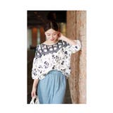 360度囲む刺繍レースの花柄シャツブラウス レディース ファッション | Sawa a la mode | 詳細画像10