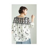 360度囲む刺繍レースの花柄シャツブラウス レディース ファッション | Sawa a la mode | 詳細画像13