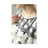 360度囲む刺繍レースの花柄シャツブラウス レディース ファッション | Sawa a la mode | 詳細画像18