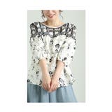 360度囲む刺繍レースの花柄シャツブラウス レディース ファッション | Sawa a la mode | 詳細画像19