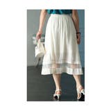 爽やかな風を感じるシフォン切替フレアスカート レディース ファッション | Sawa a la mode | 詳細画像14 