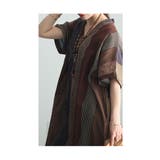 大人のリラックスタイムにマルチストライプ柄ワンピース レディース ファッション | Sawa a la mode | 詳細画像9