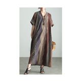 大人のリラックスタイムにマルチストライプ柄ワンピース レディース ファッション | Sawa a la mode | 詳細画像10