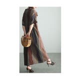 大人のリラックスタイムにマルチストライプ柄ワンピース レディース ファッション | Sawa a la mode | 詳細画像17