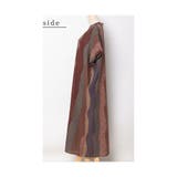 大人のリラックスタイムにマルチストライプ柄ワンピース レディース ファッション | Sawa a la mode | 詳細画像21