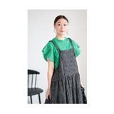 花模様浮き出る大人のサロペットスカート レディース ファッション | Sawa a la mode | 詳細画像8