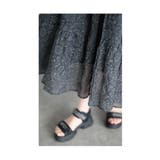 花模様浮き出る大人のサロペットスカート レディース ファッション | Sawa a la mode | 詳細画像12