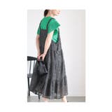 花模様浮き出る大人のサロペットスカート レディース ファッション | Sawa a la mode | 詳細画像17