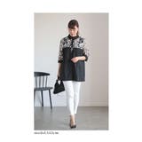 カットワークレースの切替シャツチュニック レディース ファッション | Sawa a la mode | 詳細画像11