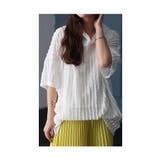 垢抜けエアリーを纏うストライプ柄フーディトップス レディース ファッション | Sawa a la mode | 詳細画像18