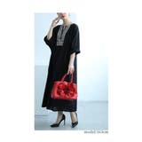 目を惹くエスニック刺繍のキーネックインド綿ワンピース レディース ファッション | Sawa a la mode | 詳細画像15