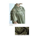 デコルテレースとリボンのコットンシャツチュニック レディース ファッション | Sawa a la mode | 詳細画像4