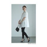 デコルテレースとリボンのコットンシャツチュニック レディース ファッション | Sawa a la mode | 詳細画像18