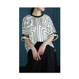 個性着飾るレトロモダン幾何学カットソー レディース ファッション | Sawa a la mode | 詳細画像9