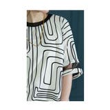 個性着飾るレトロモダン幾何学カットソー レディース ファッション | Sawa a la mode | 詳細画像10