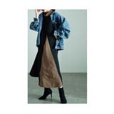 スタイリッシュに華奢見え配色Aラインワンピース レディース ファッション | Sawa a la mode | 詳細画像3 