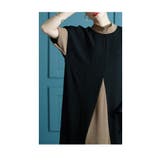 スタイリッシュに華奢見え配色Aラインワンピース レディース ファッション | Sawa a la mode | 詳細画像7 