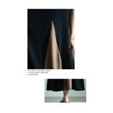 スタイリッシュに華奢見え配色Aラインワンピース レディース ファッション | Sawa a la mode | 詳細画像12 