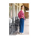 ゆるっと決める大人カジュアルな裾フリンジワイドパンツ レディース ファッション | Sawa a la mode | 詳細画像6