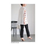 刺繍で描いた花が咲くコットンシャツチュニック レディース ファッション | Sawa a la mode | 詳細画像14 