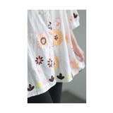 刺繍で描いた花が咲くコットンシャツチュニック レディース ファッション | Sawa a la mode | 詳細画像16 