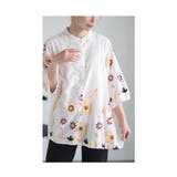刺繍で描いた花が咲くコットンシャツチュニック レディース ファッション | Sawa a la mode | 詳細画像19 