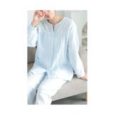 刺繍が可愛いループ付きガーゼパジャマ レディース ファッション | Sawa a la mode | 詳細画像11