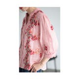 彩り花刺繍が流れるコットンシャツチュニック レディース ファッション | Sawa a la mode | 詳細画像8 