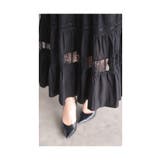 上品に透けるレースを纏うティアードロングスカート レディース ファッション | Sawa a la mode | 詳細画像16