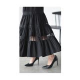 上品に透けるレースを纏うティアードロングスカート レディース ファッション | Sawa a la mode | 詳細画像19