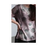 ヴィンテージレトロな掠れ水玉タイダイチュニック レディース ファッション | Sawa a la mode | 詳細画像8