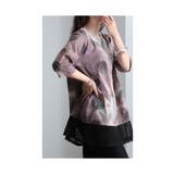 ヴィンテージレトロな掠れ水玉タイダイチュニック レディース ファッション | Sawa a la mode | 詳細画像10