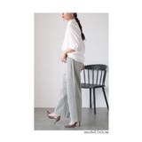 胸元に広がる蔦刺繍のコットンシャツブラウス レディース ファッション | Sawa a la mode | 詳細画像11 