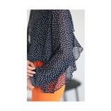 流れる華やかフリル袖のシアーブラウス レディース ファッション | Sawa a la mode | 詳細画像16 