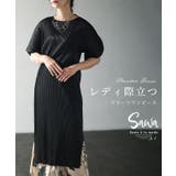 レディなシルエット際立つプリーツワンピース レディース ファッション | Sawa a la mode | 詳細画像1