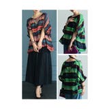 こなれるヒトクセ水彩ボーダーフレアトップス レディース ファッション | Sawa a la mode | 詳細画像8