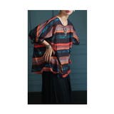 こなれるヒトクセ水彩ボーダーフレアトップス レディース ファッション | Sawa a la mode | 詳細画像13