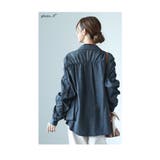 こなれた大人のギャザースリーブデニムシャツトップス レディース ファッション | Sawa a la mode | 詳細画像7