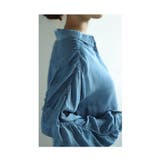 こなれた大人のギャザースリーブデニムシャツトップス レディース ファッション | Sawa a la mode | 詳細画像15