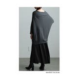 メリハリで魅せる変形ドレープニットトップス レディース ファッション | Sawa a la mode | 詳細画像15