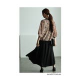 品ある大人の華やぎリーフ柄シアートップス レディース ファッション | Sawa a la mode | 詳細画像8