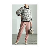 品ある大人の華やぎリーフ柄シアートップス レディース ファッション | Sawa a la mode | 詳細画像11