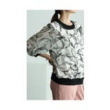 品ある大人の華やぎリーフ柄シアートップス レディース ファッション | Sawa a la mode | 詳細画像13